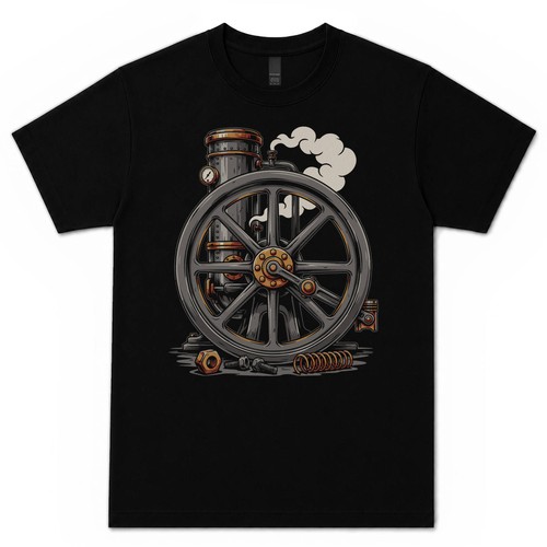 Flywheel shirt steam - steam, engine