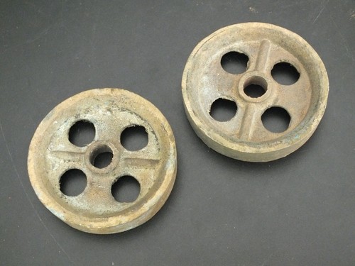 Pair vintage cast brass model - vintage,