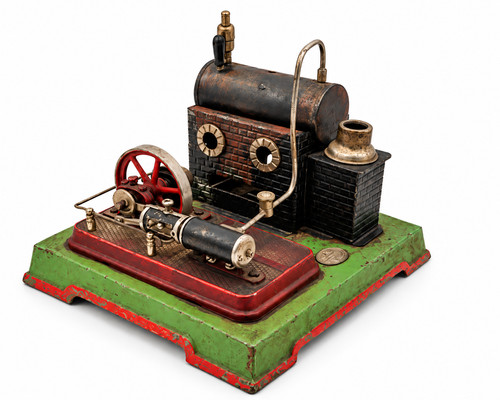 Vintage tin stationary steam - vintage,