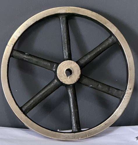Vintage brass flywheel for - vintage,