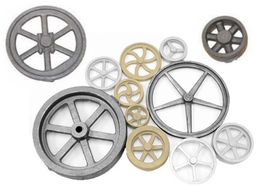 Live steam flywheel - live,